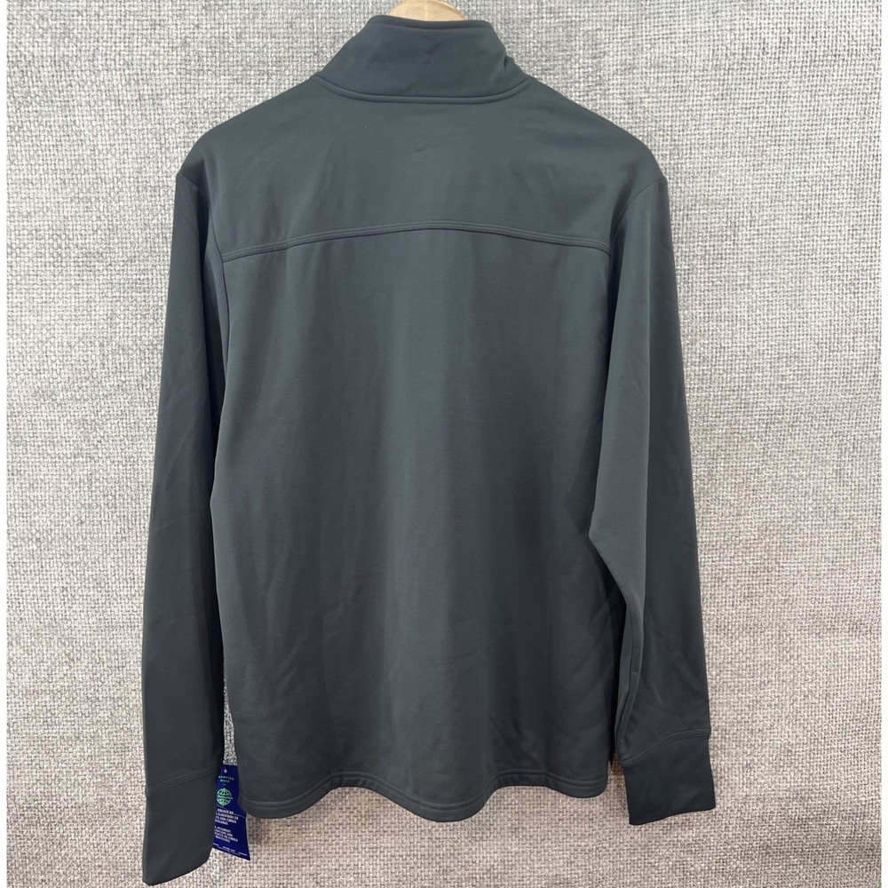 Champion Performance 1/4 Zip Fleece Men's Med Gray Logo Moisture Wicking NEW! - Picture 3 of 14